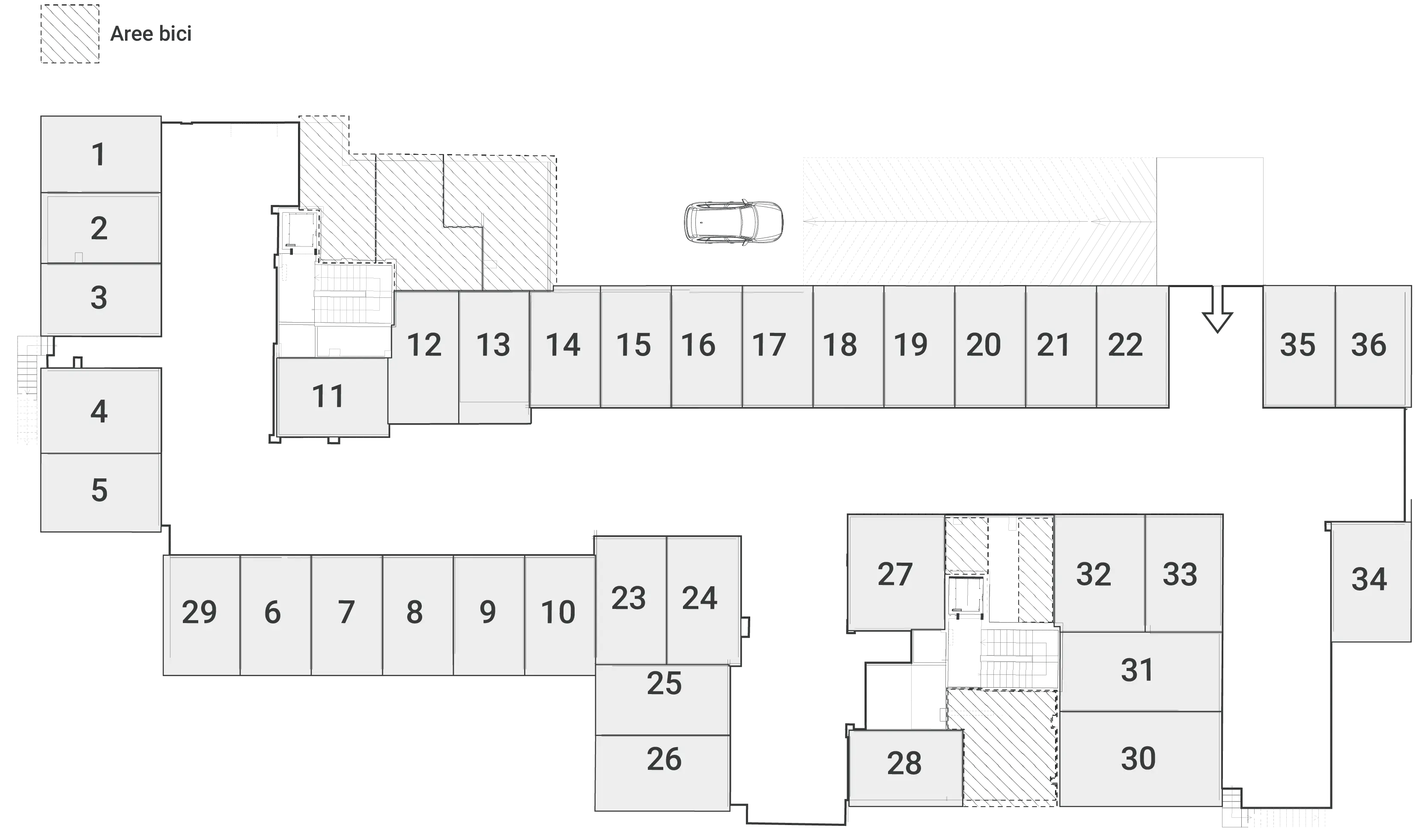 Planimetria autorimesse